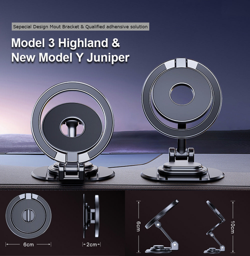 SATONIC 9.6 inch Apple CarPlay/Android Auto Screen for Tesla Model 3/ Y / Highland 3