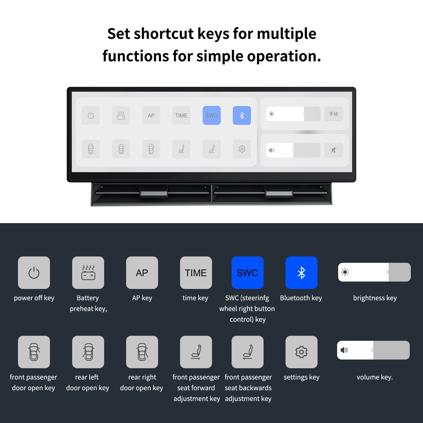 SATONIC 10.88″ CarPlay Screen For Model Y Juniper & Model 3 Highland | Wireless CarPlay & Android Auto