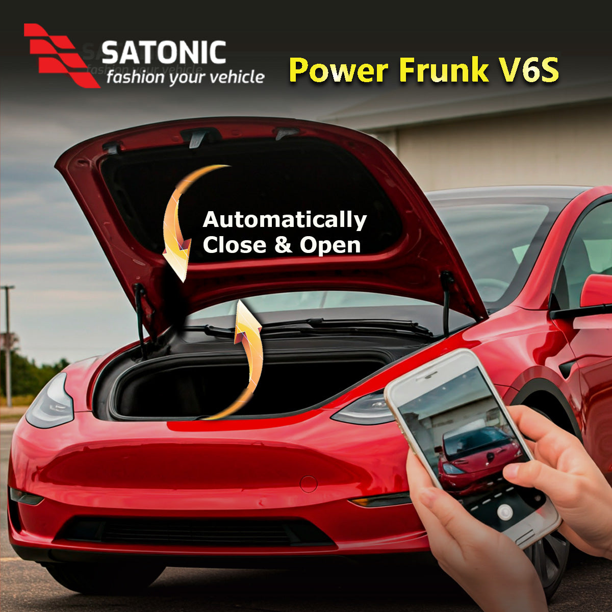 SATONIC V6s  Auto Power Frunk For Tesla Model 3 Y S X