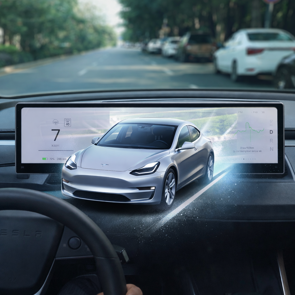 SATONIC 10.88″ CarPlay Screen For Model Y Juniper & Model 3 Highland | Wireless CarPlay & Android Auto