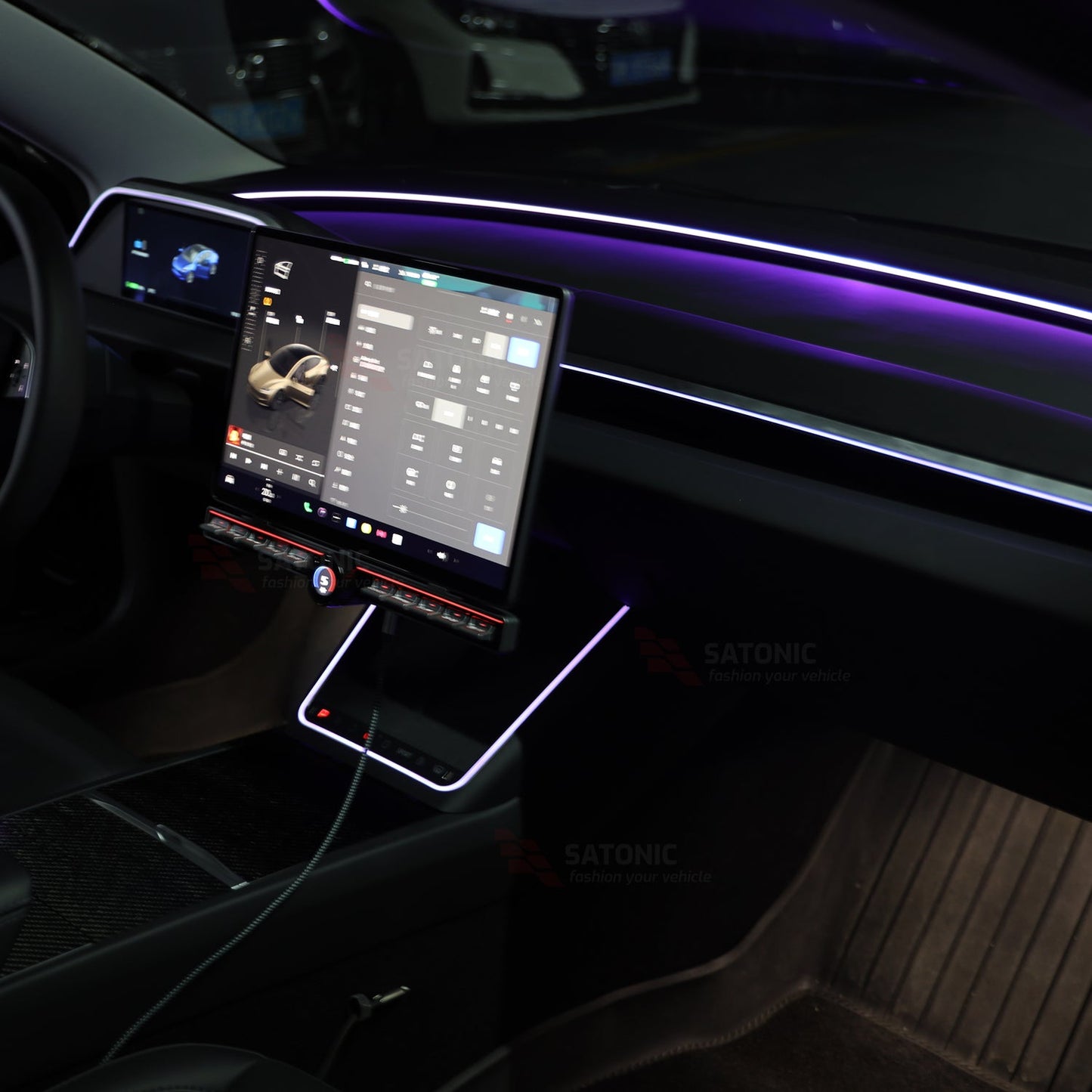 SATONIC Gear Selector Levers for Tesla 2024 Model 3 Highland