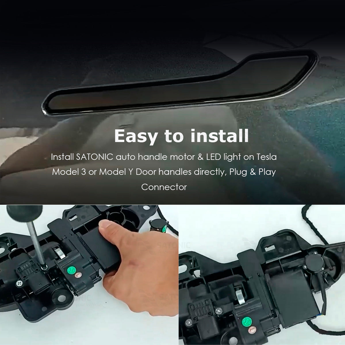 SATONIC V9 Auto Handle For Tesla Model 3 / Y Juniper-Make Tesla Handle Automatic