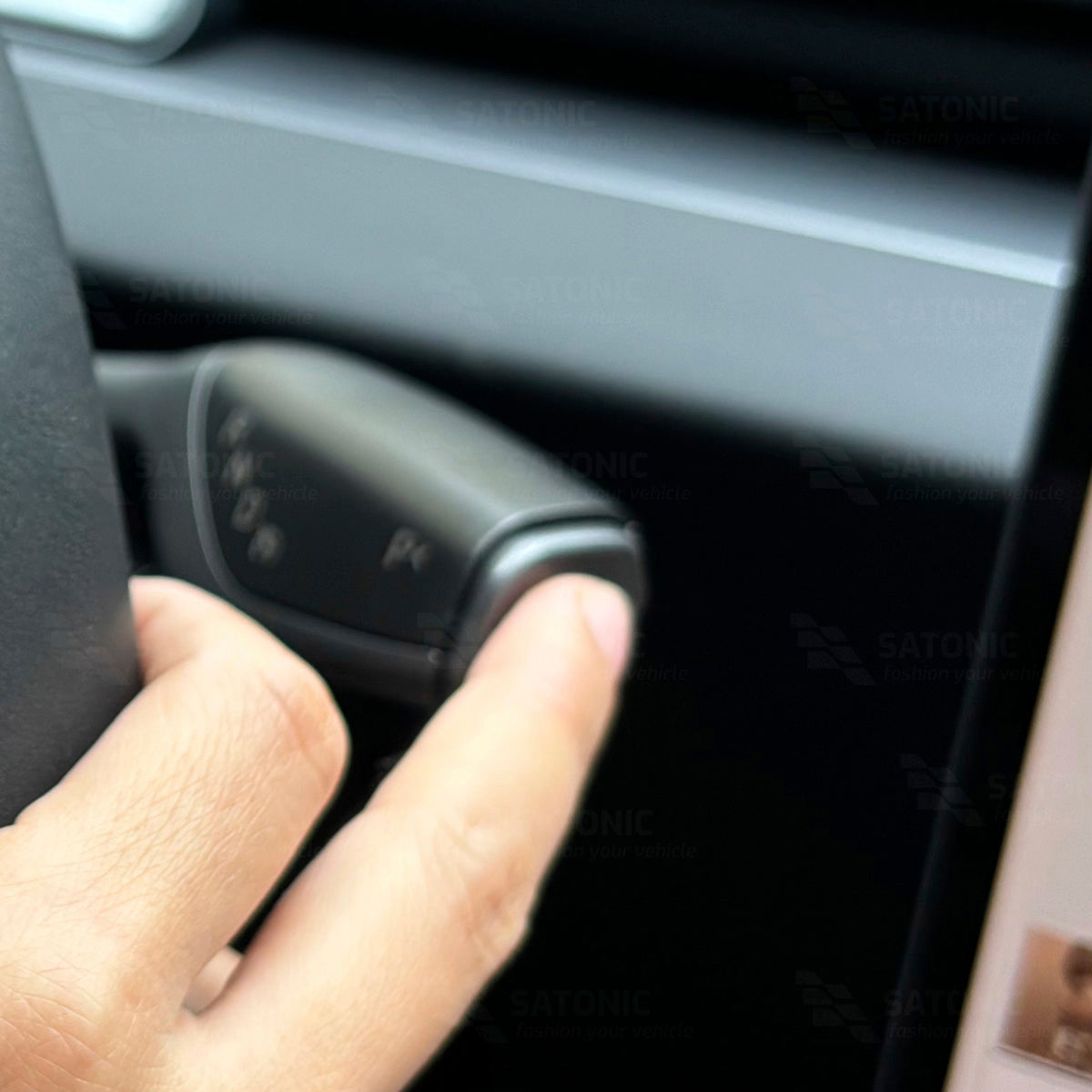 Tesla 2024 Model 3 Highland Signal & Gear Levers — D/R/P Turning Indicator SATONIC V2