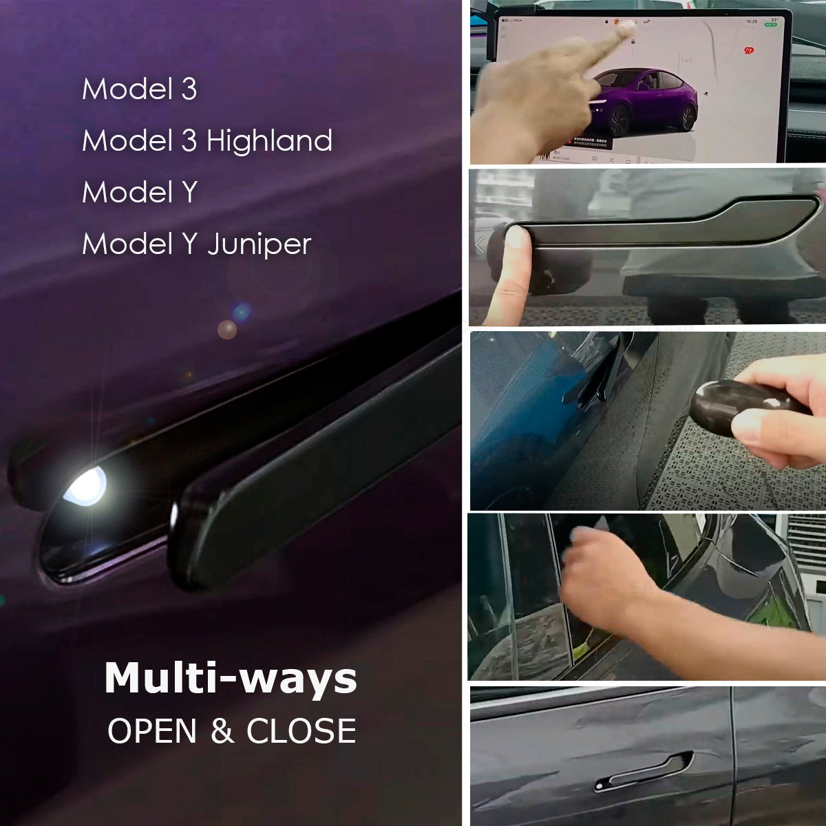 SATONIC V9 Auto Handle For Tesla Model 3 / Y Juniper-Make Tesla Handle Automatic