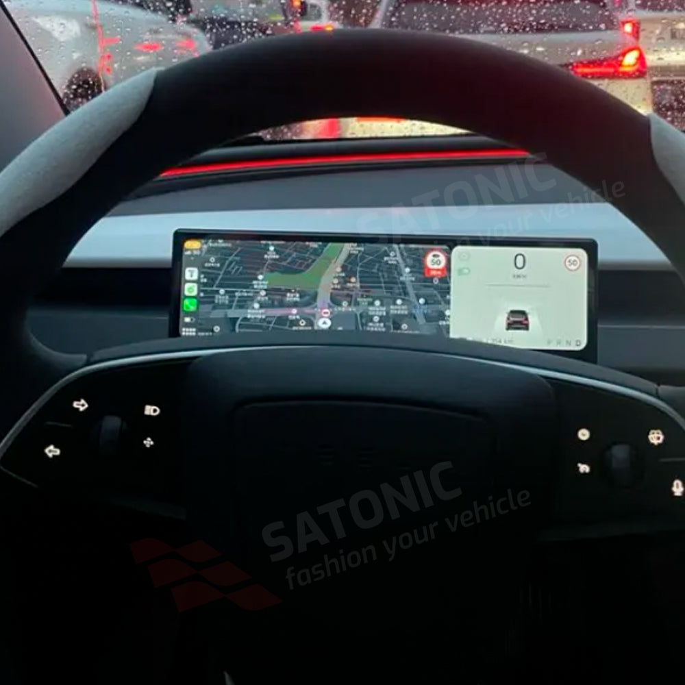 8.8-Inch Dashboard Display for Tesla Model Y Juniper – Supports Wireless CarPlay, Android Auto & GPS Navigation