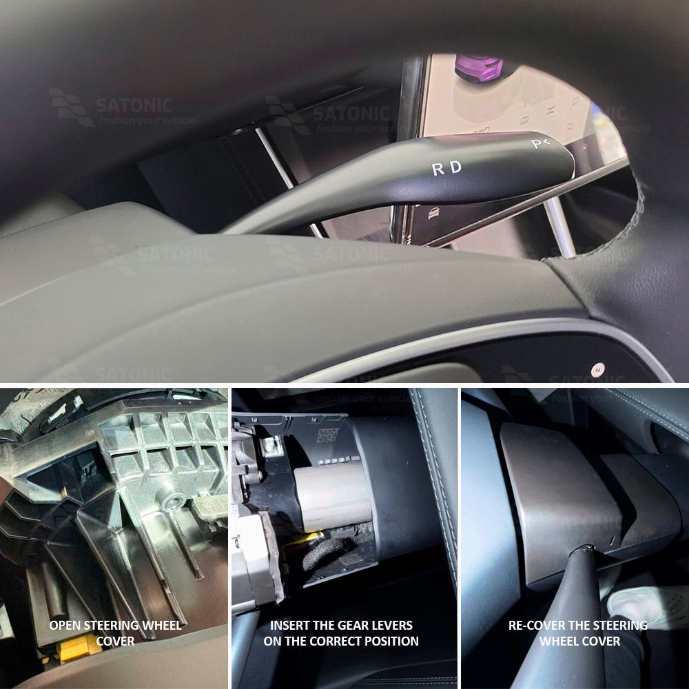 SATONIC V3 Gear Shift Lever for Tesla New Model Y Juniper | Plug & Play