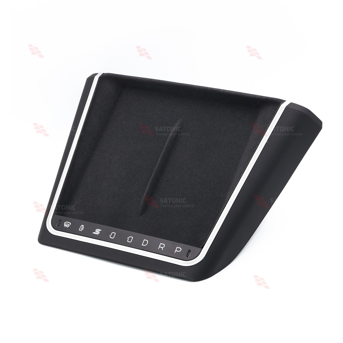 SATONIC Wireless Charger Ambient LED KNOB For Tesla Model 3 Highland & 2026 Model Y Juniper