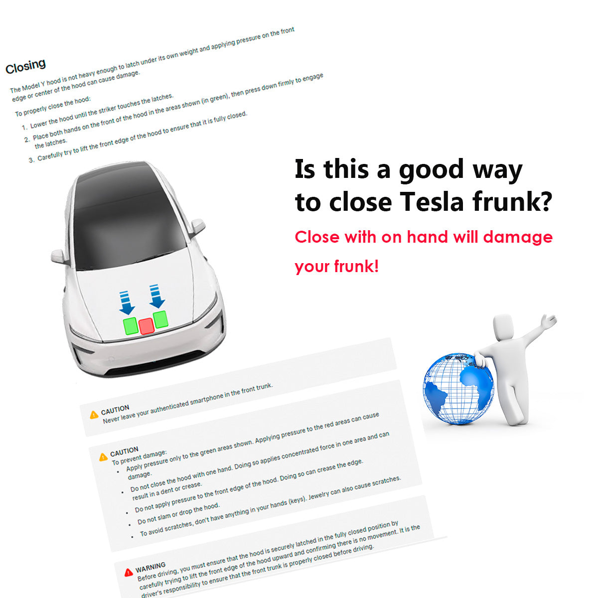 SATONIC Auto Powered Frunk For Tesla Model S