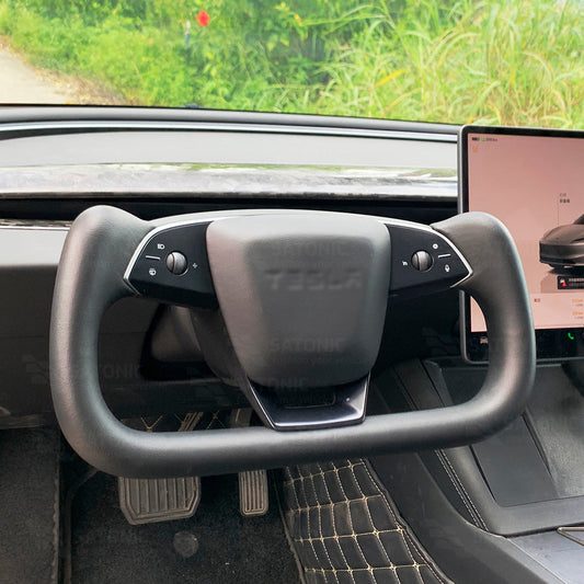 2026 Tesla Model Y Juniper Heated Yoke Steering Wheel 359MM I SATONIC