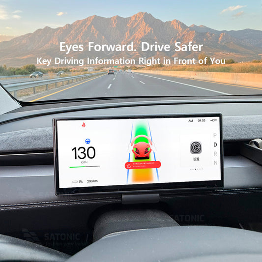 Tesla Model Y Juniper 8.9 inch Carplay Dasbhoard Screen I Free Air Vent I OTA Stalk Options  F9Pro