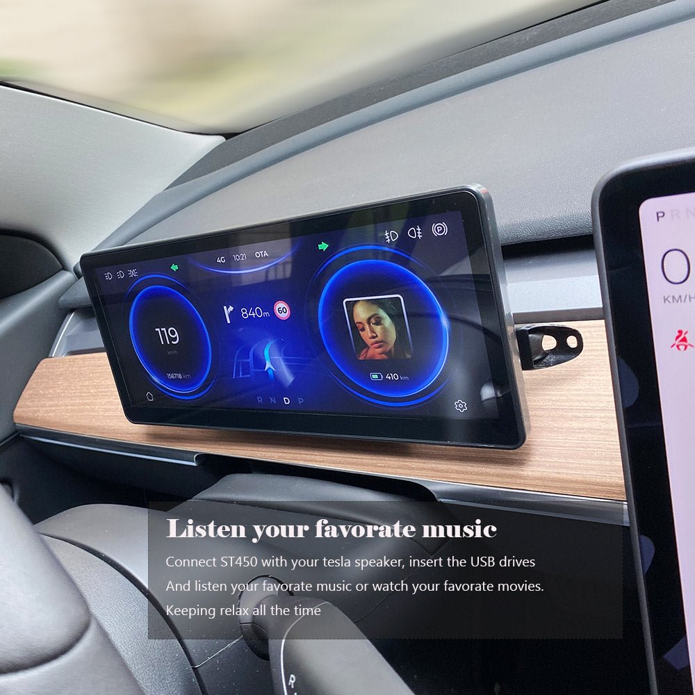 Model Y & 3 10.25'' 4G WiFi Dashboard Screen 4G/64G (SIM Card Support) - SATONIC
