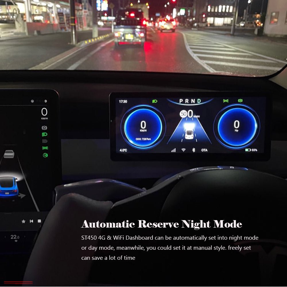 Model Y & 3 10.25'' 4G WiFi Dashboard Screen 4G/64G (SIM Card Support) - SATONIC