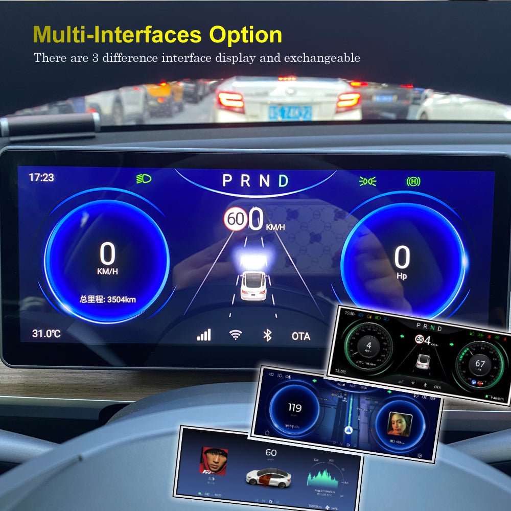 Model Y & 3 10.25'' 4G WiFi Dashboard Screen 4G/64G (SIM Card Support) - SATONIC