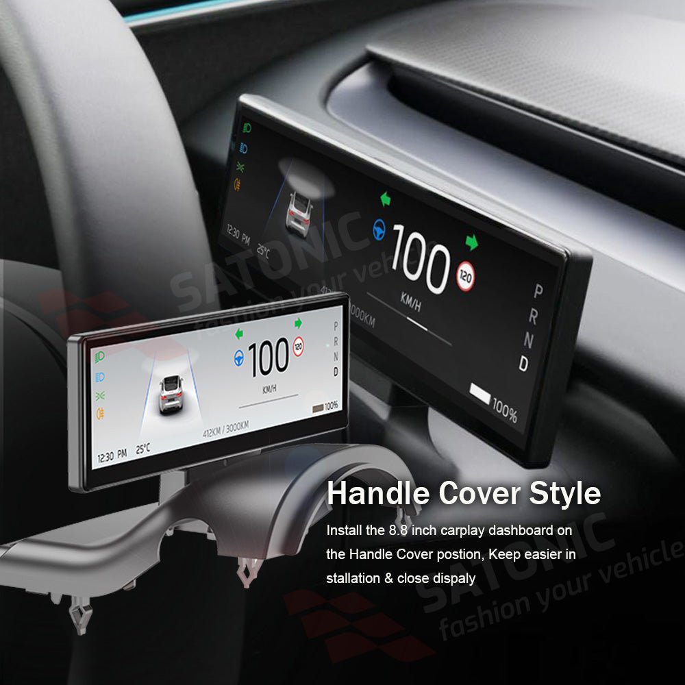 SATONIC 8.8 Inch Carplay Dashboard For Tesla Model 3 & Y - SATONIC